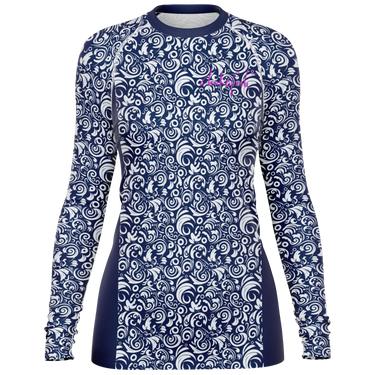 Chokefish™ Long Sleeve Rashguard Maori Woman's Shirt-011